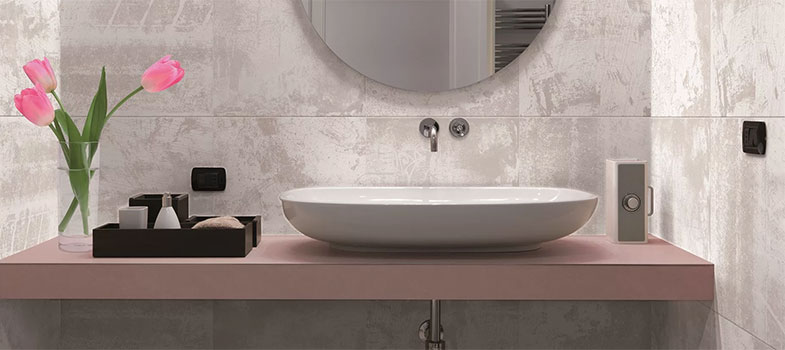 Плитка Estima для ванной (коллекция Venezia, керамогранит, неполированный) Плитка Estima для ванной (коллекция Venezia, керамогранит, неполированный)