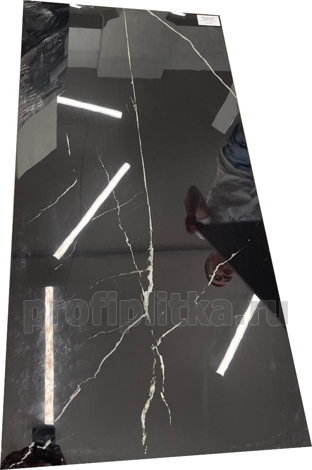 Керамогранит Marmo Nero Marquina black panther 60x120 фото 2