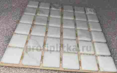 Мозаика Mia white (matt) 2,3x2,3 фото 4