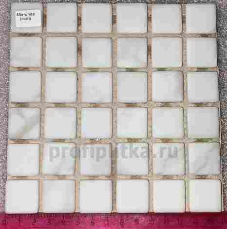Мозаика Mia white (matt) 2,3x2,3 фото 2