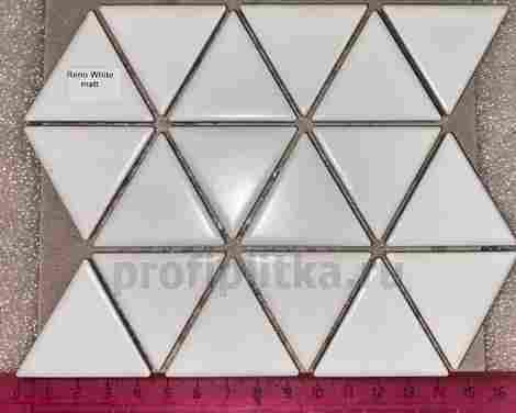 Мозаика Reno White Matt 3,9х4,5 фото 2