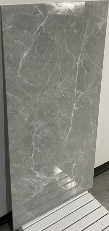 Керамогранит Mramor Chic Silver серый Полированный 60x120 фото 2