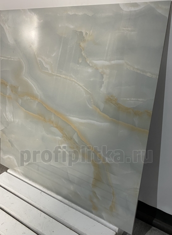 Керамогранит Onyx Miraculous голубой Полированный 60x120 фото 5