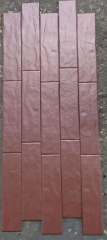 Фасадная плитка Elewacja rustiko burgund 6,5x24,5 фото 4