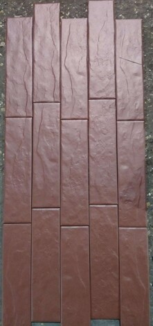 Фасадная плитка Elewacja rustiko burgund 6,5x24,5 фото 2