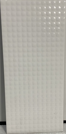 Плитка Hammam Рельеф белый 20x44 фото 5