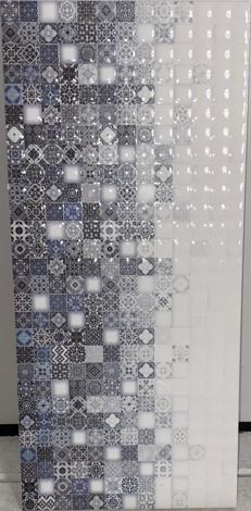 Плитка Hammam Рельеф голубой многоцветный 20x44 фото 5