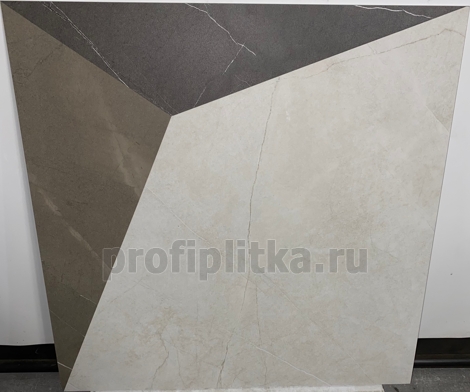 Керамогранит Фьямма Уайт Вставка Фрэйм 60x60 фото 5