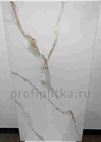 Керамогранит Calacatta Milazzo Gold sugar-эффект 60x120 фото 4