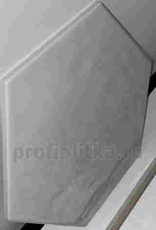 Керамогранит Chiara Gris brillo Hex 20x24 фото 2