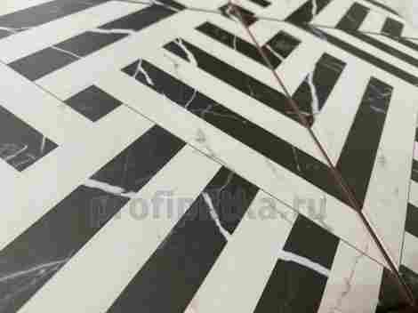 Керамогранит Apollon Charcoal Black Pre-cut Mat 45x45 фото 4