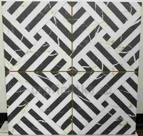Керамогранит Apollon Charcoal Black Pre-cut Mat 45x45 фото 5