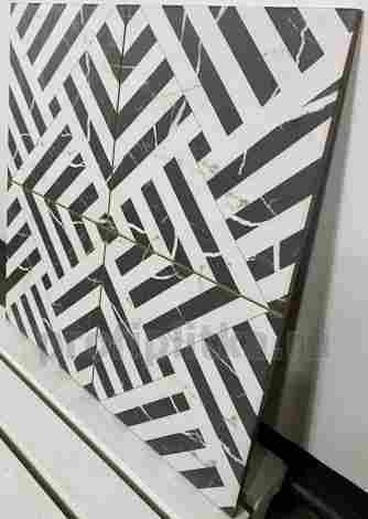 Керамогранит Apollon Charcoal Black Pre-cut Mat 45x45 фото 6