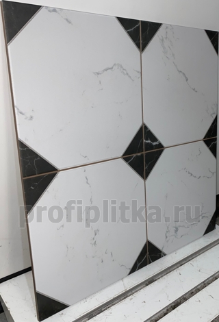 Керамогранит Pembrook Black Pre-cut 45x45 фото 3