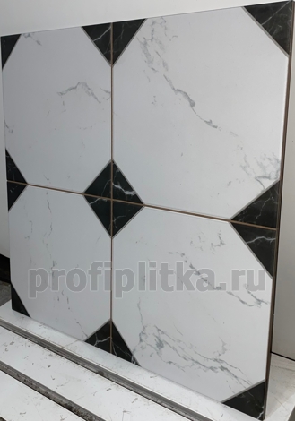 Керамогранит Pembrook Black Pre-cut 45x45 фото 5