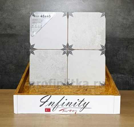 Керамогранит Scintilla LS Black Pre-cut 45x45 фото 2