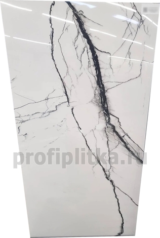 Керамогранит B&W Marble Breach High-glossy 6 mm 60x120 фото 3