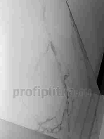 Плитка Marble glossy white wall 01 30x90 фото 6