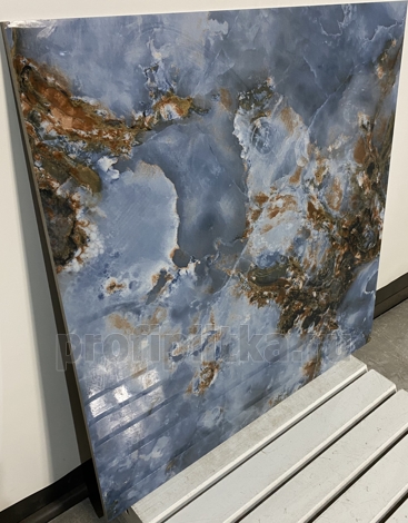 Керамогранит Agyaro Blue High Glossy 60x60 фото 2