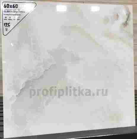 Керамогранит Cloudy Onyx White Glossy 60x60 фото 2