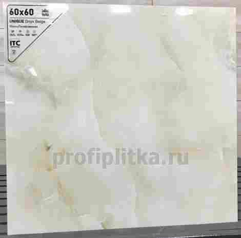 Керамогранит Unique Onyx Beige Glossy 60x60 фото 2