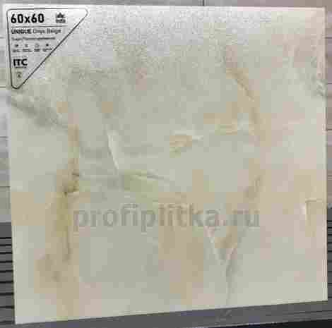 Керамогранит Unique Onyx Beige Sugar 60x60 фото 2