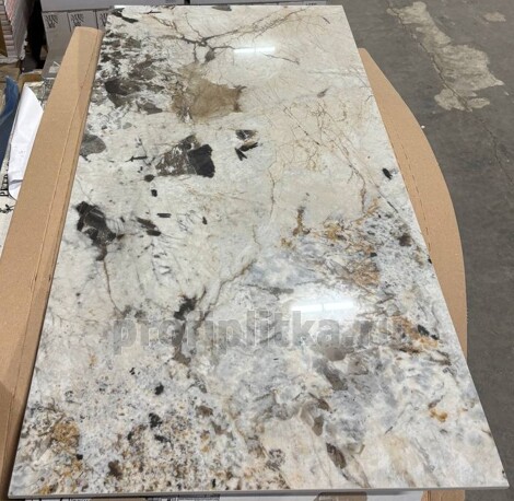 Керамогранит 9Cento Riflesso Bianco Lapp Rt 60x120 фото 3