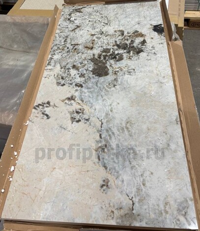 Керамогранит 9Cento Riflesso Bianco Lapp Rt 60x120 фото 2