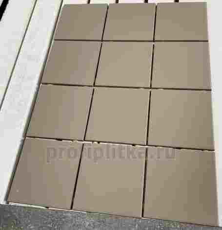 Керамогранит Агуста бежевый натуральный из 12 частей 9,8x9,8 фото 2