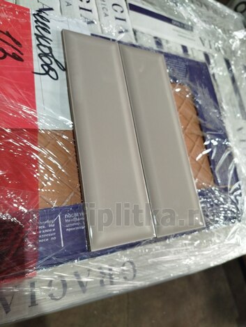 Плитка Аккорд дымчатый светлый грань 8,5x28,5 фото 3