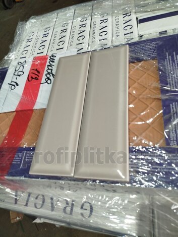 Плитка Аккорд дымчатый светлый грань 8,5x28,5 фото 2