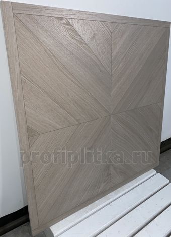 Декор Альберони коричневый светлый матовый обрезной 60x60 фото 3