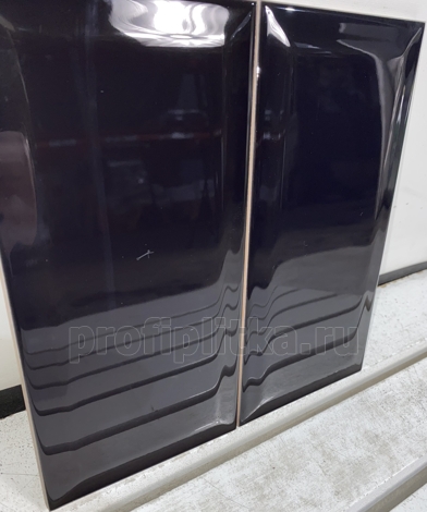 Плитка Бланше черный грань 9,9x20 фото 3