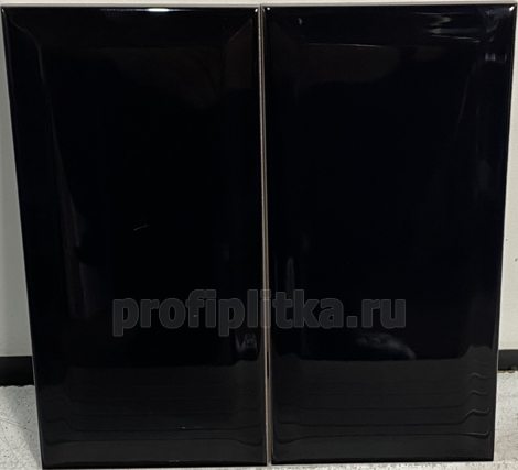 Плитка Бланше черный грань 9,9x20 фото 5