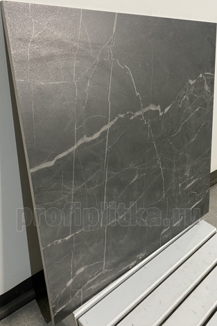 Керамогранит Буонарроти серый темный обрезной 60x60 фото 2