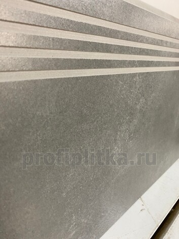 Ступень Мирабо серый темный обрезной 30x60 фото 4