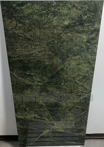 Керамогранит Риальто Нобиле зеленый темный лаппатированный обрезной 60x119,5 фото 2