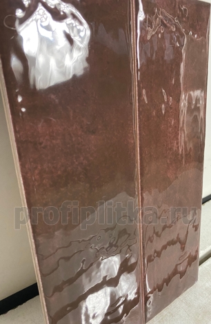 Плитка Тракай бордо глянцевый 8,5x28,5 фото 4