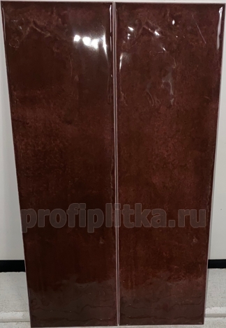 Плитка Тракай бордо глянцевый 8,5x28,5 фото 5