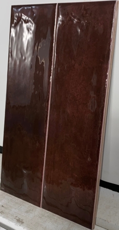 Плитка Тракай бордо глянцевый 8,5x28,5 фото 6