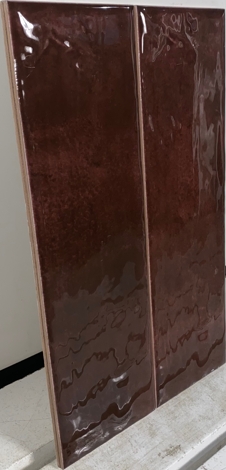 Плитка Тракай бордо глянцевый 8,5x28,5 фото 2