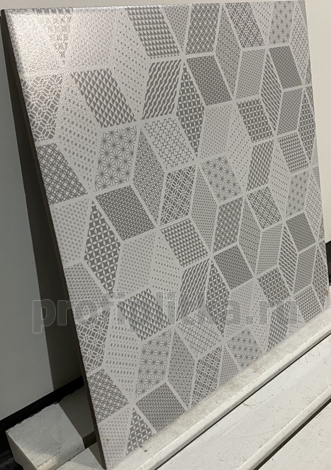 Плитка Тренд 7П напольная белая 40x40 фото 2