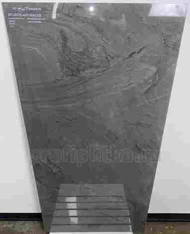 Керамогранит Atlantis Anthracite Rect Polish Nano 60x120 фото 2