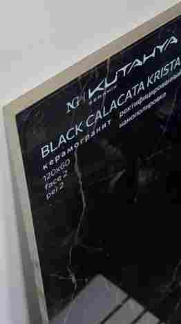 Керамогранит Black calacatta Kristal Rect Polish Nano 60x120 фото 3