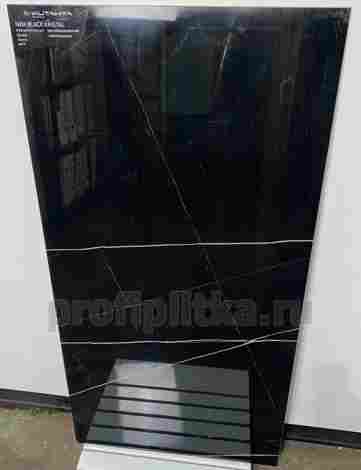 Керамогранит Kristal Nox Black Rect Polish Nano 60x120 фото 4