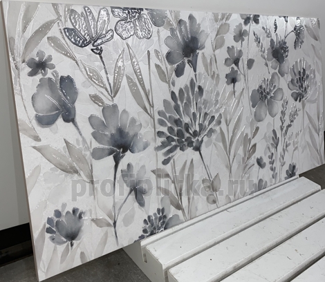 Декор Aquarelle blanco матовый обрезной 40x80 фото 2