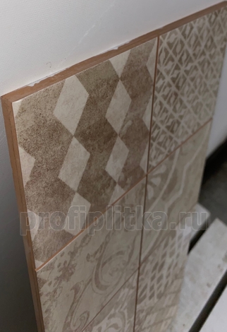 Декор Laparet Bastion с пропилами мозаика бежевый 20x40 фото 3