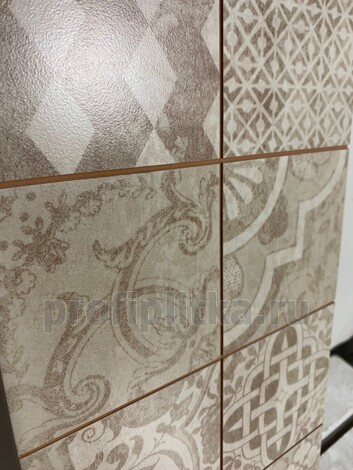 Декор Laparet Bastion с пропилами мозаика бежевый 20x40 фото 4