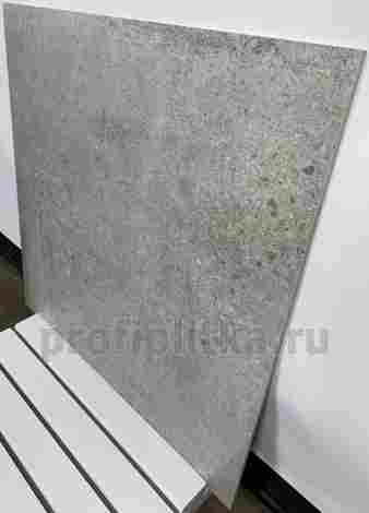 Керамогранит Cemento Grigio серый Матовый Карвинг 60x60 фото 4