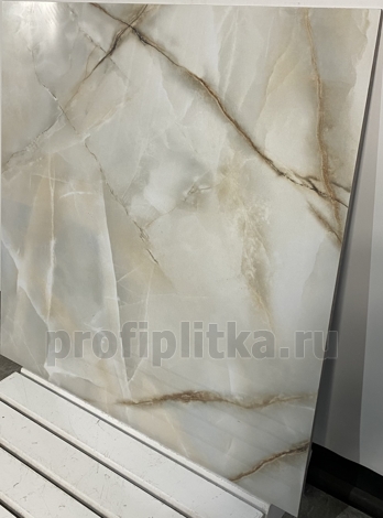 Керамогранит Onyx Royal Latte полированный 60x120 фото 6